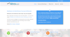 Desktop Screenshot of melbournemeditationcentre.com.au